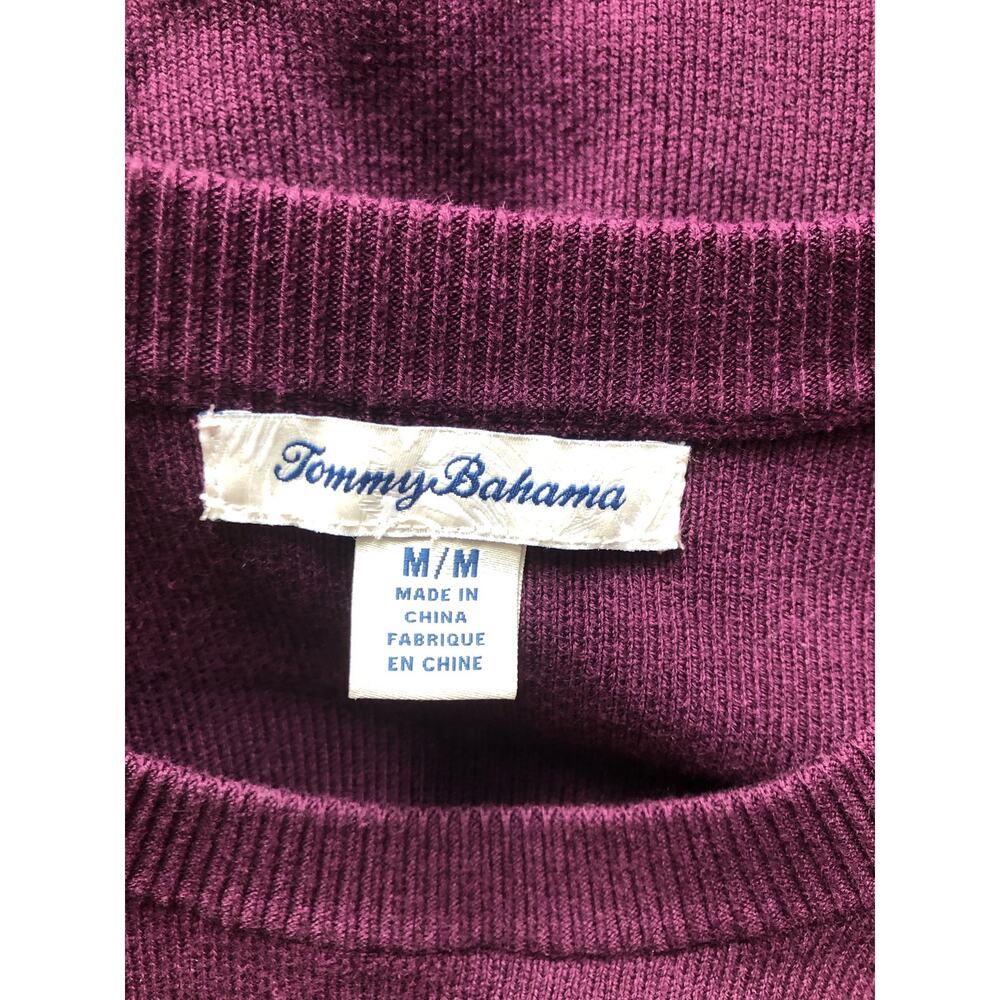 Tommy Bahama Womens Sweater Dress Purple Crew Neck Size Medium - Picture 6 of 9